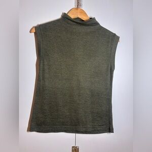 Tahari Olive Sleeveless Top